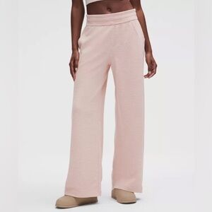 Scuba Mid-Rise Wide-Leg Pant Waffle